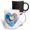 Multicolor, variant on 3drose, Pretty Ocean Sunset Heart Illustration, 11oz Mug