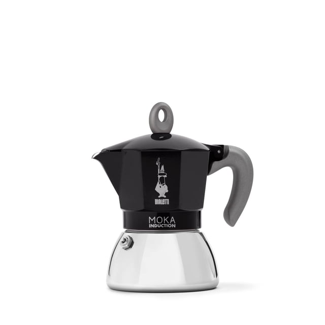 Moka Pot Bialetti Moka Induction 4 tazas de café espresso negro