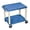 Blue Shelves, Putty Legs, variant on Multipurpose Utility Cart No Electric - Grey With Black Legs