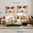 thumbnail image 4 of Elephant Stock Words On Enchantress Wall Art - Horizontal Canvas Wall Art - Living Room Wall Decor - People Canvas - Beige And Teal Decor - 39" x 26", 4 of 8
