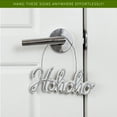 thumbnail image 3 of AuldHome Design Large Farmhouse Christmas Word Art Ornaments in Galvanized Rustic Tin Script w/ "Jolly", "Sleigh" and "Hohoho", (Set of 3 7-Inch Signs), 3 of 10