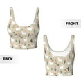 thumbnail image 4 of Yiaed Cute Alpaca Print Ladies Waistcoat Women Sports Vest Vest Sports Women Sports Top Yoga Vest for women-Small, 4 of 8