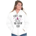 thumbnail image 4 of Fluff You Fluffin Kitty Cat Funny Pun Zip Hoodie Sweatshirt Women Brisco Brands M, 4 of 6