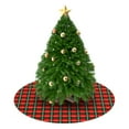 thumbnail image 3 of 36 Inch Christmas Tree Skirt – Velvet Plush Tree Mat, Soft Thickened Polyester with Red Ties, Single-Sided Printing, Available in 30in/36in/48in, Perfect for Holiday Xmas Tree Decoration, 3 of 7