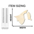 thumbnail image 2 of Unfinished Wood Brunei Country Shape - Asia Craft - up to 46" DIY 5" / 1/8", 2 of 4