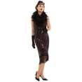 thumbnail image 3 of PrettyGuide Women's Flapper Dress Sequin Beaded Fringed 1920s Style Dress Art Deco Vintage Gatsby Dress, 3 of 8