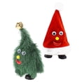 thumbnail image 3 of 2 piezas de árbol de Navidad eléctrico que camina bailando y gorro de Papá Noel, personaje navideño animado, juguete interactivo de peluche para niños pequeños, 3 of 8