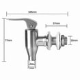 thumbnail image 5 of Stainless Steel Replacement Faucet for Beverage Dispensers - Compatible with Coffee, Juice, and Water Barrels, 5 of 5