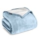 thumbnail image 1 of Bare Home Manta de Cama de Felpa Sherpa Mullida y Suave, Reversible, Liviana, Tamaño Matrimonial/queen, Azul Claro, 1 of 6