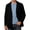 Black, variant on Men's Corduroy Blazer Jacket Sport Coat Lapel Collar Two Button Single Breasted Solid Color Fall Winter Vintage Retro Casual Business Work Top Warm Jacket