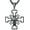 03-Black Jerusalem Cross Necklace, variant on Jerusalem Cross Necklace for Men Women 925 Sterling Silver Jerusalem Cross Pendant Cross Jewelry for Birthday Christmas
