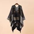 thumbnail image 2 of DPTALR Foulard Rétro à Carreaux Automne et Hiver pour Femmes Protection contre le Froid et la Chaleur, 2 of 3