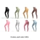 thumbnail image 3 of Minnieouse Correr Jogging Mujeres Pantalones de yoga de cintura alta Primavera Verano Niñas Gimnasio Fitness Pantalones deportivos Leggings Ropa Prendas para la parte inferior del cuerpo Vino rojo S, 3 of 6