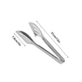 thumbnail image 3 of Meggemo Stainless Steel Butterfly Design BBQ Tongs for Grilling Cooking Non Slip Grip Heat Resistant for Meat Vegetables Serving, 3 of 7