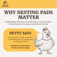 thumbnail image 5 of Chicken Nesting Pads 20 Pack Made in USA for Laying Hens, Aspen Excelsior Nest Box Liners for Chicken Coop Nesting Boxes, 13 x 13 in Trim-to-Fit Bedding Pads for Cleaner Eggs and Easy Coop Cleanup, 5 of 11