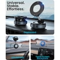thumbnail image 2 of Magnetic Suction Cup Phone Mount for Magsafe, 360° Adjustable Car Holder, Pocket Size Foldable Mount, Cell Holders Your iPhone 17 16 15 14 13 12 Series, 2 of 5