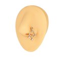 thumbnail image 2 of QQTDFG 1 Pc 20G Stainless Steel L-Shape Nose Stud Ring CZ Dangle Nose Piercing Jewelry-Style 16, 2 of 5