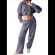 thumbnail image 1 of Conjunto Deportivo para Mujer: Sudadera con Capucha y Cremallera de Larga con Pantalones de Color Liso con Cordones - Conjunto de Dos Piezas Gris Oscuro M, 1 of 9