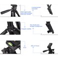thumbnail image 2 of Trípode Docooler Soporte de trípode de fotografía portátil Aleación de aluminio Máx. Carga 5 kg Tornillo de 1/4 de pulgada con soporte para teléfono Adaptador de montaje para cámara deportiva Obturado Docooler Trípode, 2 of 7