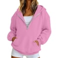 thumbnail image 1 of Loose Fit Pullover Hoodie for Women,Soft Cozy Long Sleeve Sweatshirt, Casual Streetwear Fall Winter Tops, 1 of 2