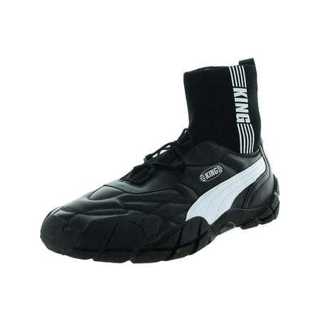 Puma Mens Centaur King Leather Fitness Sock Sneakers Black 13 Medium (D)