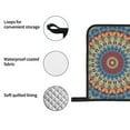 thumbnail image 4 of Daiia Round Mandala Pattern Oven Mitts and Pot Holders 4 pcs Set,High Heat Resistant 500 Degree Extra Thicken Long Kitchen Cotton Oven Glove, 4 of 6