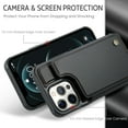 thumbnail image 3 of for iPhone 12 Pro Max Case with Card Holder, Wallet Case for Women Men with RFID Blocking, Durable Leather Kickstand Magnetic Clasp Shockproof Phone Case for iPhone 12 Pro Max, 3 of 12