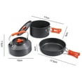 thumbnail image 6 of Yanerim Camping Cookware Pot Frying Pan Set Heat-Resistant Non-Stick Lightweight Pot Set Outdoor Cooking Utensils, 6 of 7