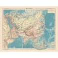 thumbnail image 3 of Schrader 24x20 Black Modern Framed Museum Art Print Titled - Physical of Asia - Schrader 1908, 3 of 5