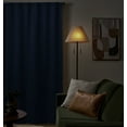 thumbnail image 5 of Better Homes & Gardens Textured Solid Chenille Blackout Single Curtain Panel, Washed Indigo, 50"W x 95"L, 5 of 9