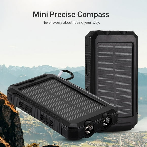 10000mAh Large Capacity Charger Power Bank, Solar Power Bank, Family For Cell Phone