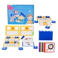 thumbnail image 4 of Juego de ortografía del alfabeto para niños Hugo Montessori 50 tarjetas de fonética y bloques de madera, 4 of 10