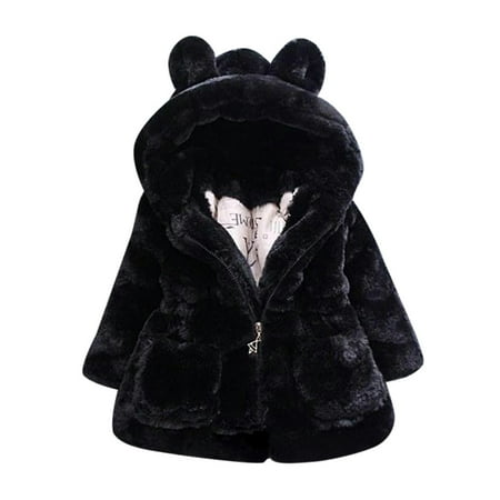 

Toddler Girls Outfits Casual Outfits Kids Baby Bunny Winter Hooded Coat Cloak Jacket Warm Outerwear Fall Girls Clothes 4 Years-5 Years