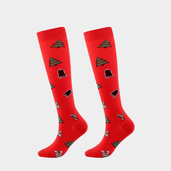 Medias de compresión para adultos, medias de Navidad, medias de compresión para Halloween