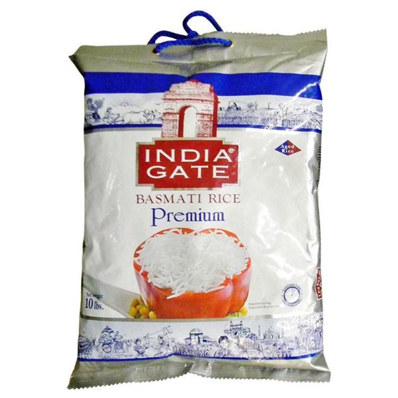 India Gate Riz Basmati Premium, 10 lbs