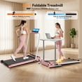 thumbnail image 2 of Simpfree Dual-Sided Walking Pad Treadmill with Foot Massage - 2.5HP Foldable Under Desk Treadmill with Handle Bar, 300LBS Capacity, 0.6-7.5MPH for Home/Office, 2 of 7