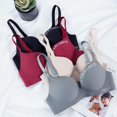 thumbnail image 2 of Sujetador sin costuras para mujer, ropa interior Sexy Push Up Bralette, lencería femenina inalámbrica, sujetadores con patrón de letras a la moda, tres cuartos (3/4 de copa) Tan Jianjun unisex, 2 of 2