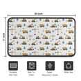 thumbnail image 5 of Cartoon Construction Vehicles Clouds White Pattern Door Rugs,Washable Non Slip Door Mats Indoor,Decorative Door Mats,Entry Mat Indoor for Entrance,Bedroom,Kitchen,Bathroom,30"x17", 5 of 6