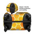 thumbnail image 4 of Easygdp Honeycombs Double-Sided Printed Elastic Suitcase Protective Cover,Invisible Zipper, Business Trip Luggage Cases,Washable And Resistant To Falling -X-Large, 4 of 9