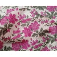 thumbnail image 4 of oneOone Silk Tabby Fabric Leaves & Floral Ikat Print Fabric By Yard 42 Inch Wide, 4 of 4