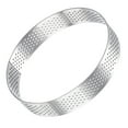 thumbnail image 4 of 2uds Inoxidable Acero Pastel Anillos para Hornear, Perforado Pastel Mousse Anillo Cocina Hornear Calor Resistente 3.9 Diámetro, 0.8 Altura, para Pastel Postre, Plata, 4 of 5
