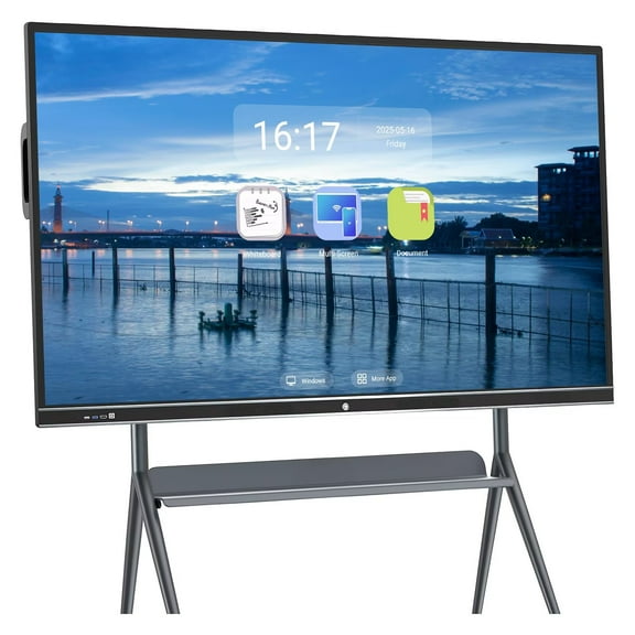 JYXCN 86 inch Smart Board Screen Mirroring Reverse Control IR Touch Wireless Smart TVs for Digital Signage, School & Office & Home