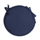 thumbnail image 1 of Cojín redondo para silla, antideslizante, para meditación, con lazos, para sala de estar Azul marino 30cm, 1 of 9