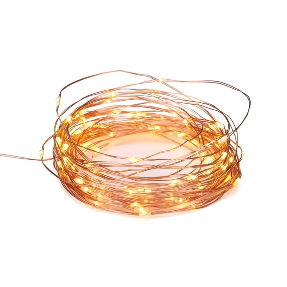 100 LED 33FT Fairy String Lights, USB Powered String Light with Remote Control, 8 Modes String Lights for Bedroom Wedding Party Christmas Tree Decorations, Yellow