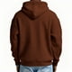 thumbnail image 3 of MHFRRA Sudadera con Capucha de Mezcla Suave con Bolsillo Frontal para Mayor Comodidad y Calidez Informal Marrón, 3 of 4