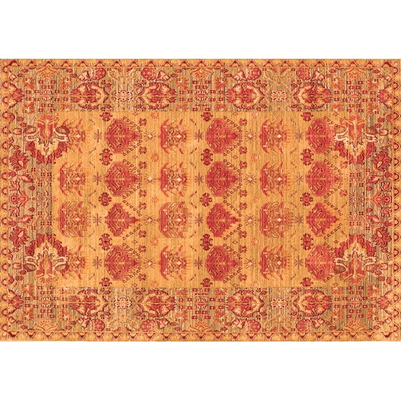 Ahgly Company Indoor Rectangle Persian Orange Traditional Area Rugs, 4' x 6'