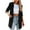 Black, variant on Women's Solid Long Sleeve Velvet Jacket Open Front Cardigan Coat Outerwear with Pockets Hot Pink M