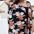 thumbnail image 4 of Kimono Cárdigan suelto BLESIY gasa Estampado Floral verano Boho, 4 of 8