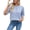 Blue, variant on Eytino Cardigan Sweaters for Women Lightweight Knit 3/4 Sleeve Button Up Solid Knitwear Tops