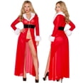 thumbnail image 1 of LSLJS Femmes Aguichant à Manches Longues Robe de Fête de Noël Lingerie Cardigan Peignoir Ceinture, Peignoirs Cadeaux pour Femmes, 1 of 8